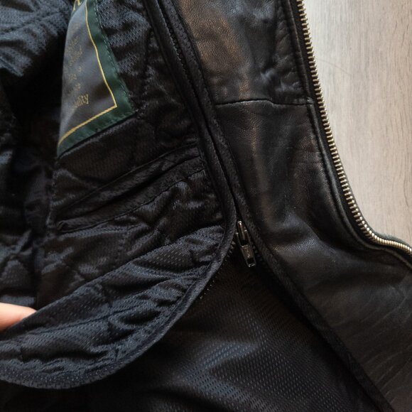 Daniel Two-Way Zip Oversized Leather Jacket - Picture 7 of 16